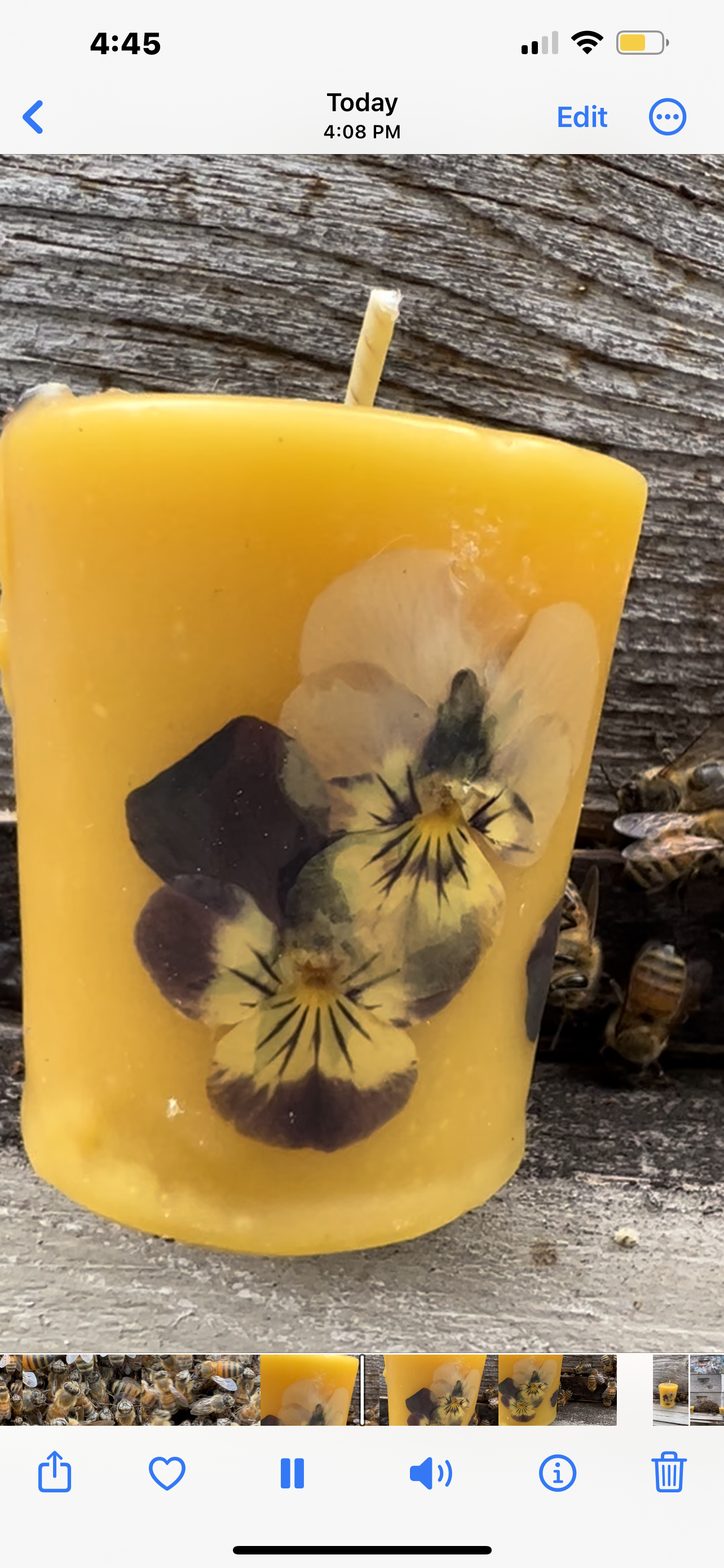 Votive Beeswax Candle